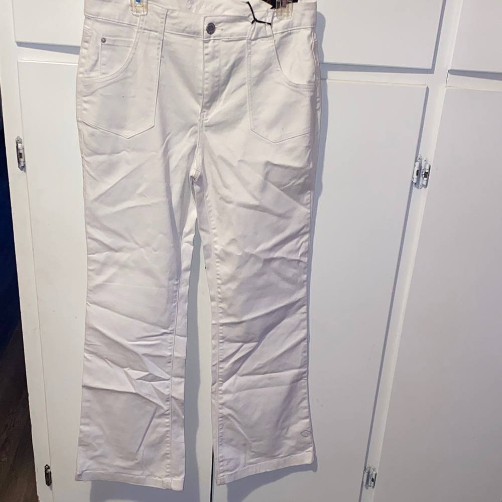 White Flared Pants